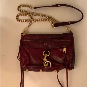 Rebecca Minkoff plum colored leather purse